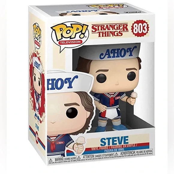 Funko POP Stranger Things Steve Harrington Scoops Ahoy Outfit #803 Figure 3.75” - Picture 4 of 5